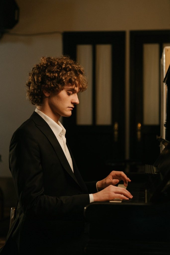 working with a piano teacher